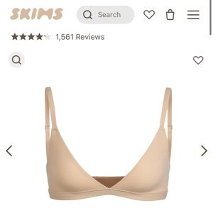 SKIMS Fits Everybody Triangle Bralette - Clay